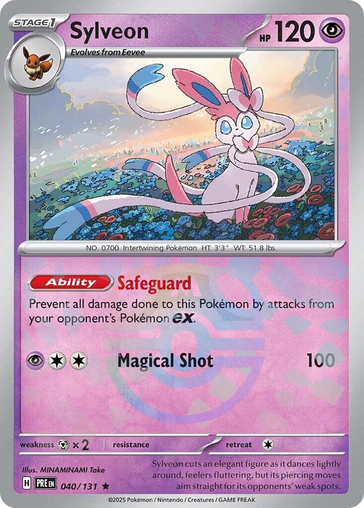 Sylveon (040/131) (Master Ball Pattern) [Scarlet & Violet: Prismatic Evolutions] | Black Swamp Games