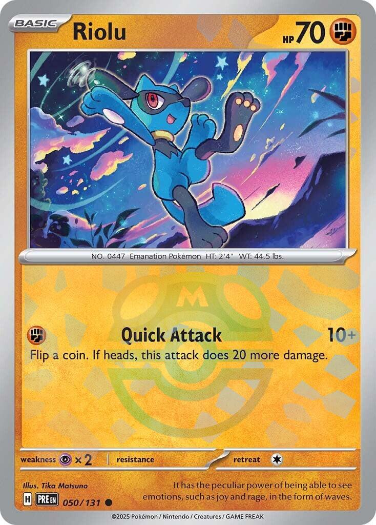 Riolu (050/131) (Master Ball Pattern) [Scarlet & Violet: Prismatic Evolutions] | Black Swamp Games