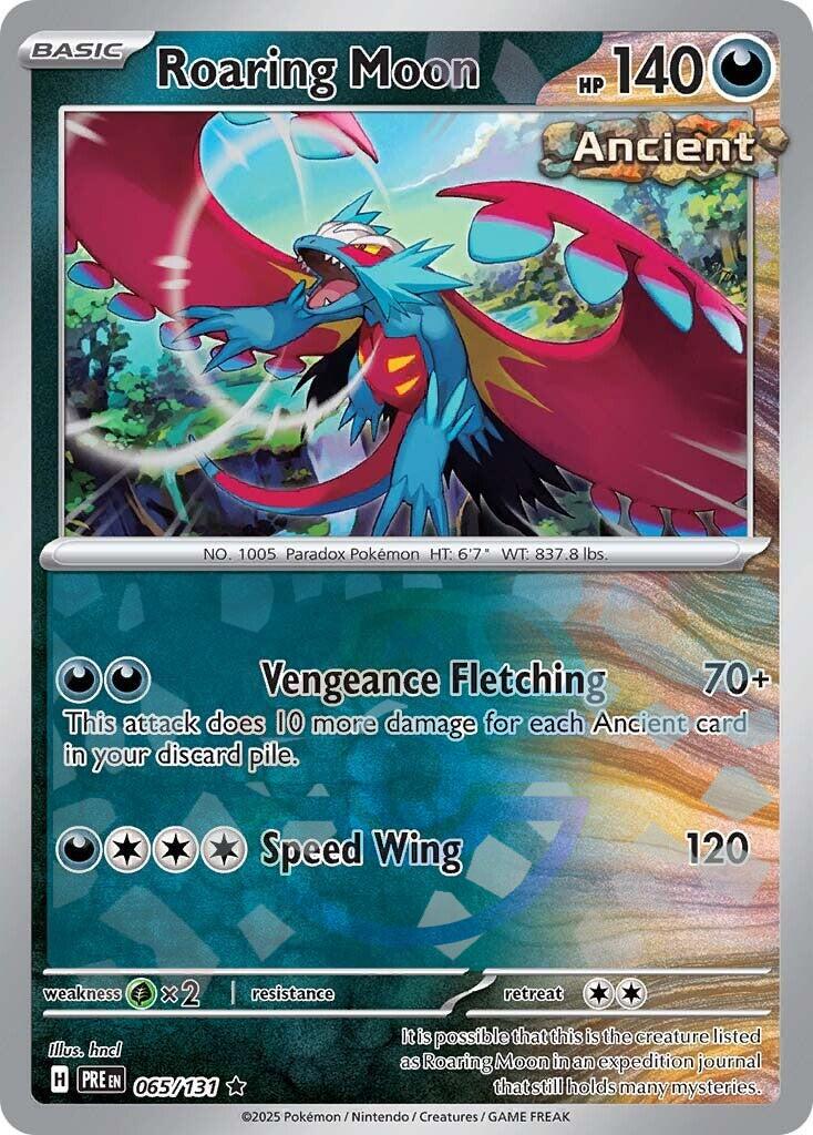 Roaring Moon (065/131) (Master Ball Pattern) [Scarlet & Violet: Prismatic Evolutions] | Black Swamp Games