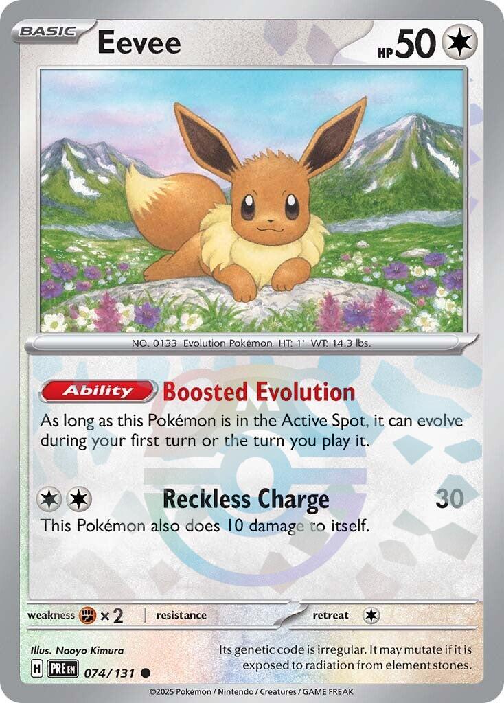 Eevee (074/131) (Master Ball Pattern) [Scarlet & Violet: Prismatic Evolutions] | Black Swamp Games