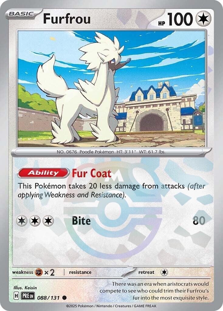 Furfrou (088/131) (Master Ball Pattern) [Scarlet & Violet: Prismatic Evolutions] | Black Swamp Games