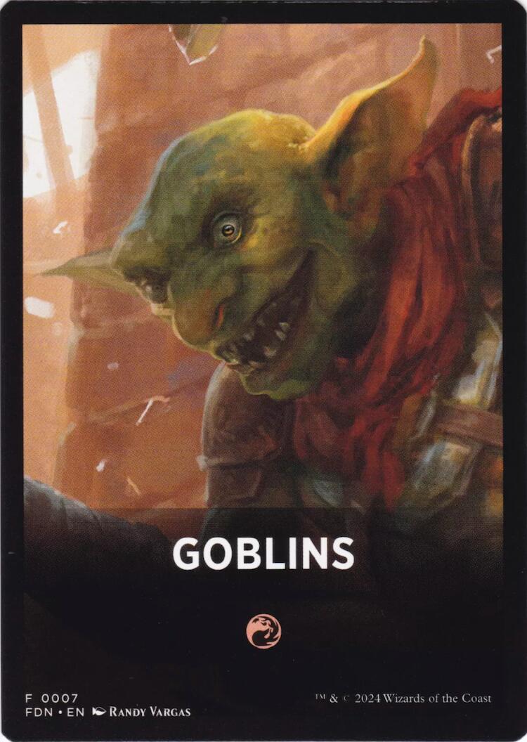 Goblins Theme Card [Foundations Tokens] | Black Swamp Games