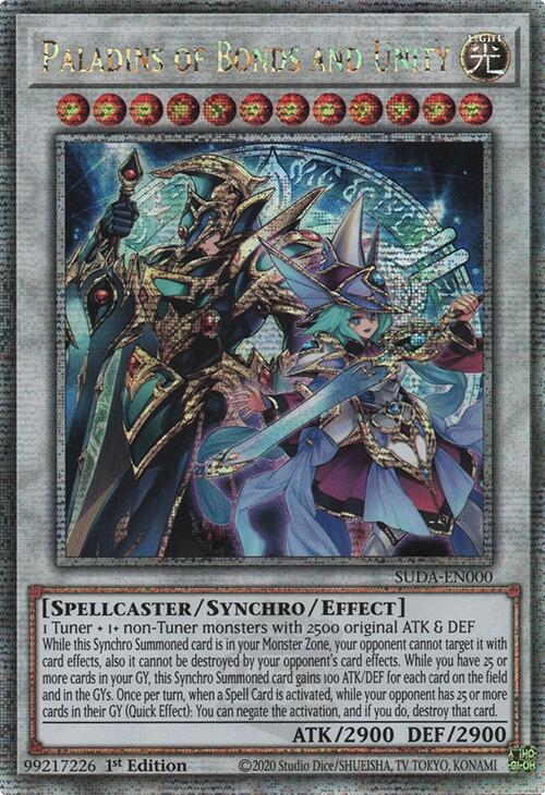 Paladins of Bonds and Unity [SUDA-EN000] Quarter Century Secret Rare | Black Swamp Games