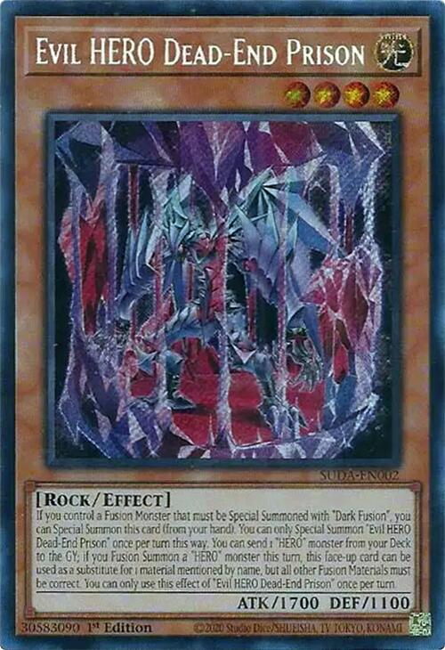 Evil HERO Dead-End Prison [SUDA-EN002] Secret Rare | Black Swamp Games