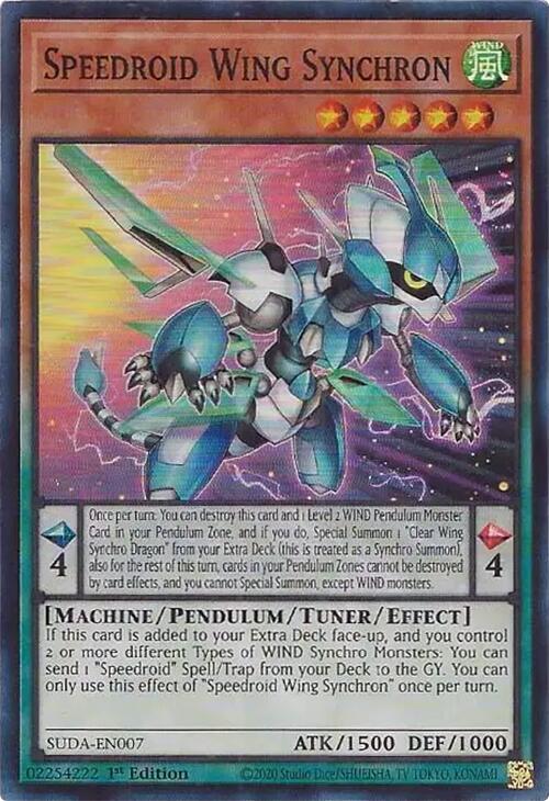 Speedroid Wing Synchron [SUDA-EN007] Super Rare | Black Swamp Games