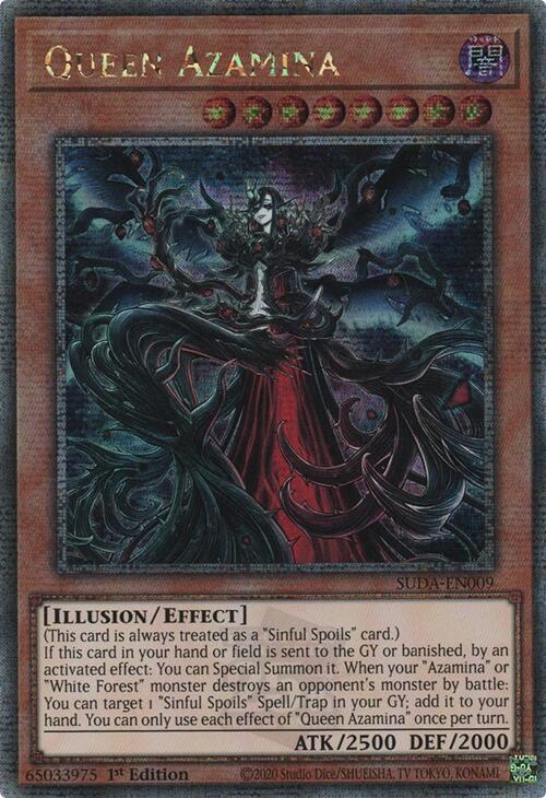 Queen Azamina (Quarter Century Secret Rare) [SUDA-EN009] Quarter Century Secret Rare | Black Swamp Games