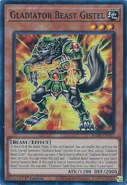 Gladiator Beast Gistel [SUDA-EN017] Super Rare | Black Swamp Games