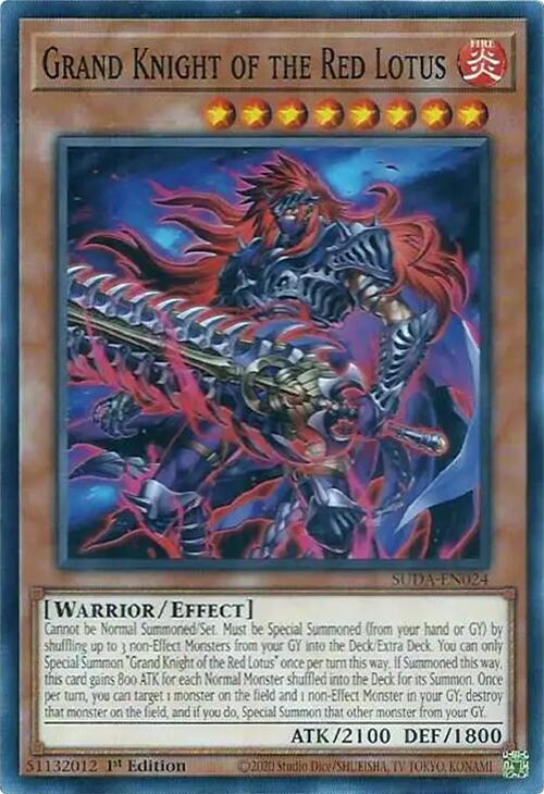 Grand Knight of the Red Lotus [SUDA-EN024] Common | Black Swamp Games