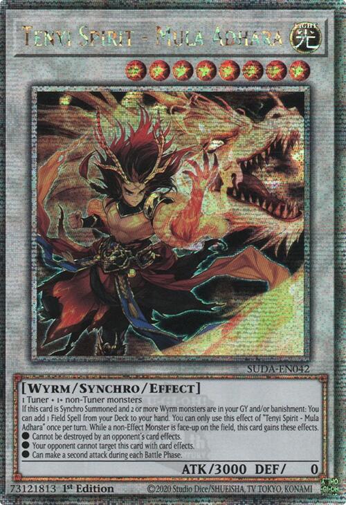 Tenyi Spirit - Mula Adhara (Quarter Century Secret Rare) [SUDA-EN042] Quarter Century Secret Rare | Black Swamp Games