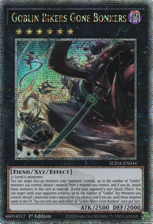 Goblin Bikers Gone Bonkers (Quarter Century Secret Rare) [SUDA-EN044] Quarter Century Secret Rare | Black Swamp Games