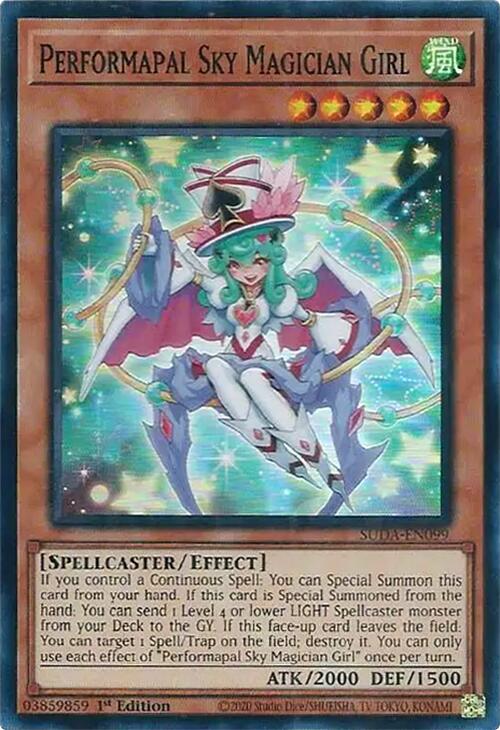 Performapal Sky Magician Girl [SUDA-EN099] Super Rare | Black Swamp Games