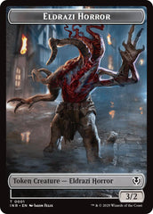 Eldrazi Horror // Human Soldier (0003) Double-Sided Token [Innistrad Remastered Tokens] | Black Swamp Games