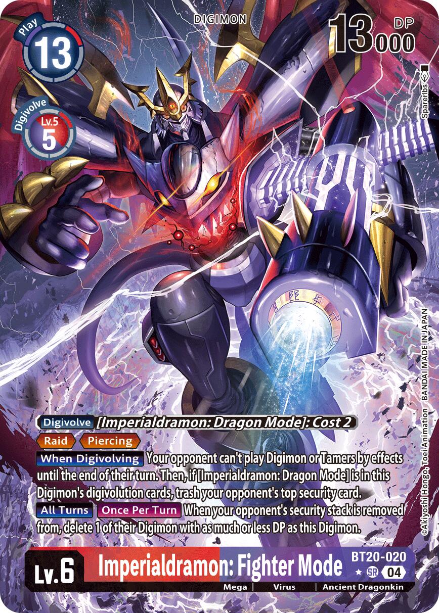 Imperialdramon: Fighter Mode [BT20-020] (Alternate Art) [Release Special Booster Ver.2.5] | Black Swamp Games