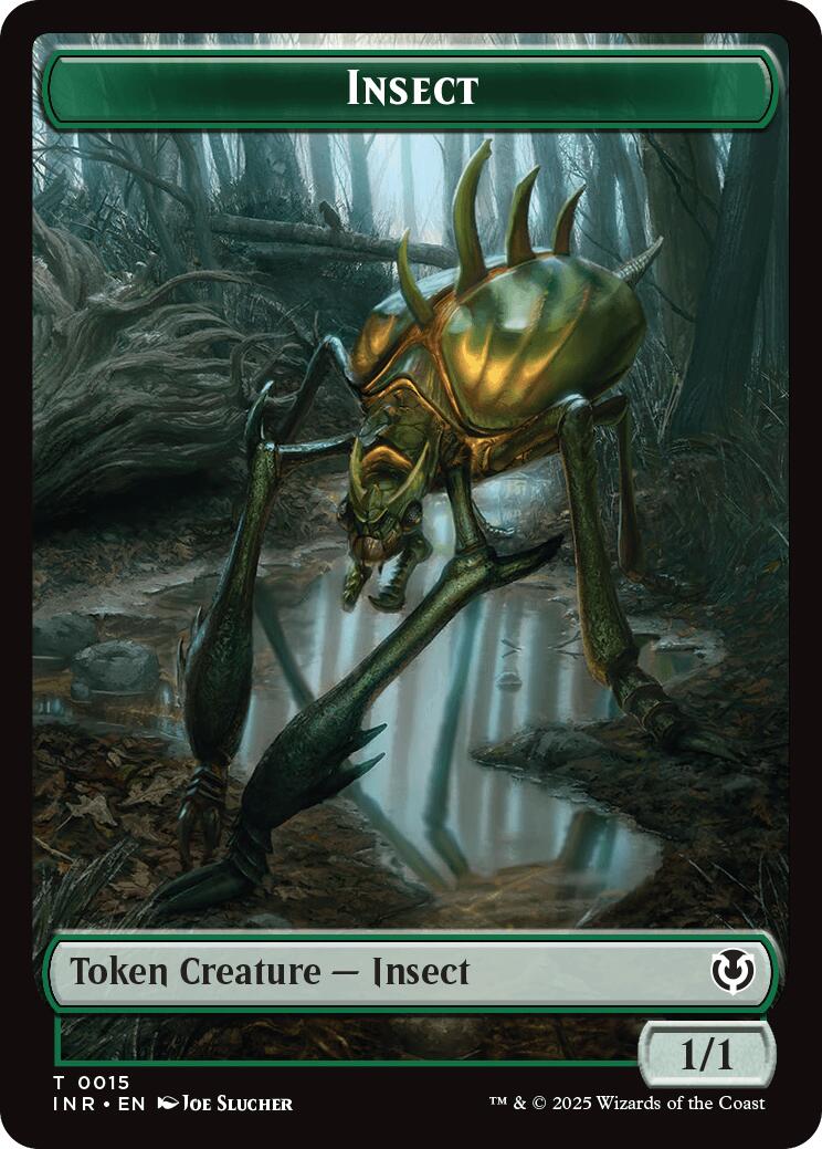 Insect // Spider Double-Sided Token [Innistrad Remastered Tokens] | Black Swamp Games