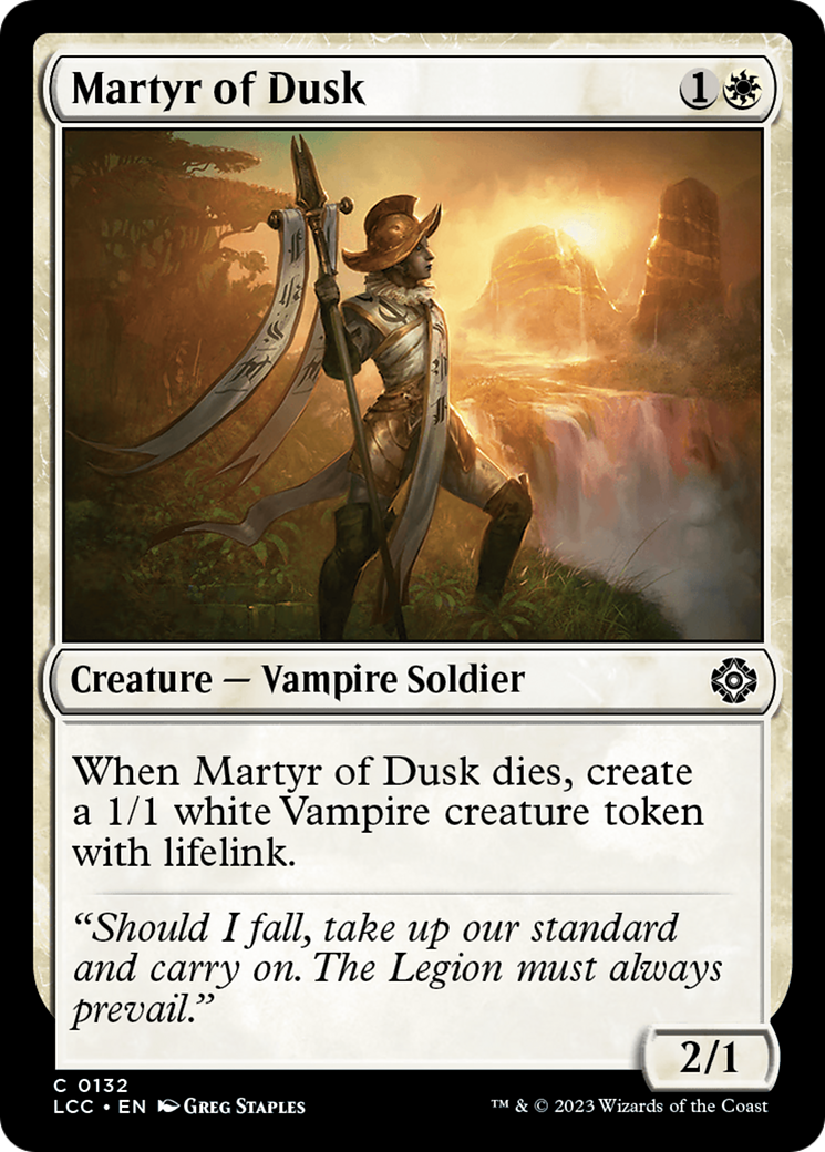 Martyr of Dusk [The Lost Caverns of Ixalan Commander] | Black Swamp Games