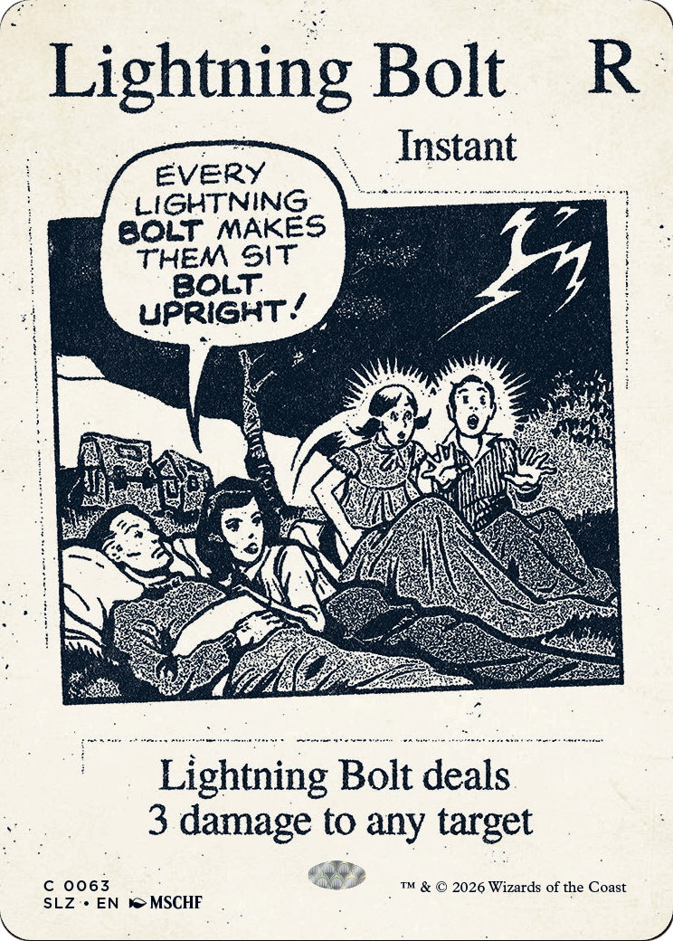 Lightning Bolt (0063) [Secret Lair x MSCHF: The Zeta Set] | Black Swamp Games