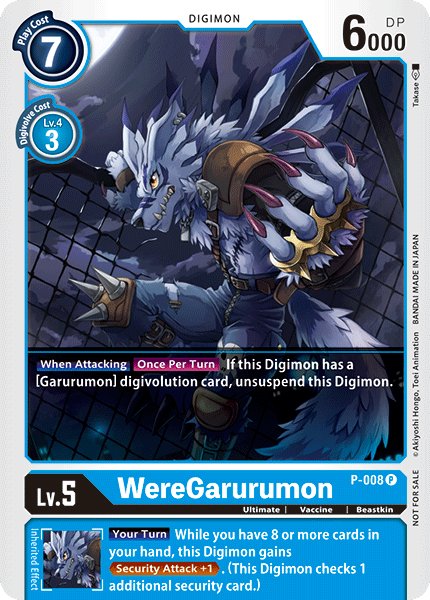 WereGarurumon [P-008] [Promotional Cards] | Black Swamp Games