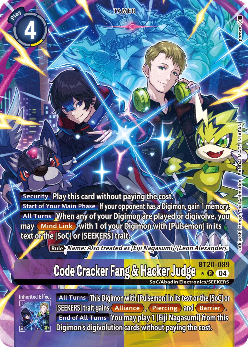 Code Cracker Fang & Hacker Judge [BT20-089] (Alternate Art) [Release Special Booster Ver.2.5] | Black Swamp Games