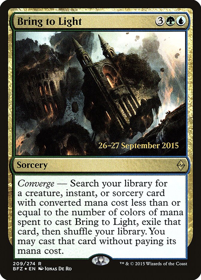 Bring to Light [Battle for Zendikar Prerelease Promos] | Black Swamp Games