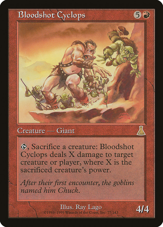 Bloodshot Cyclops [Urza's Destiny] | Black Swamp Games