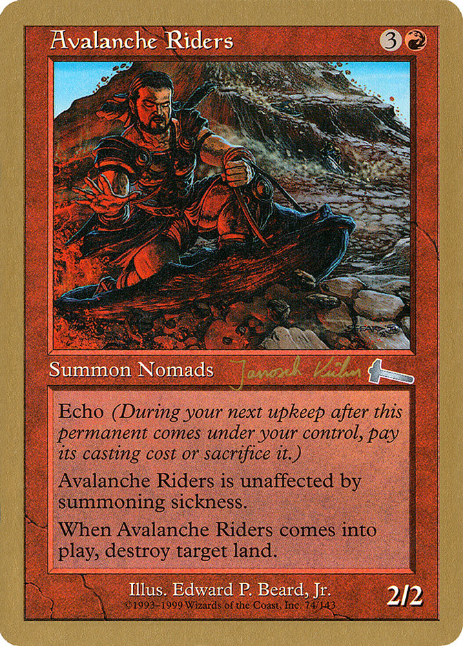 Avalanche Riders (Janosch Kuhn) [World Championship Decks 2000] | Black Swamp Games