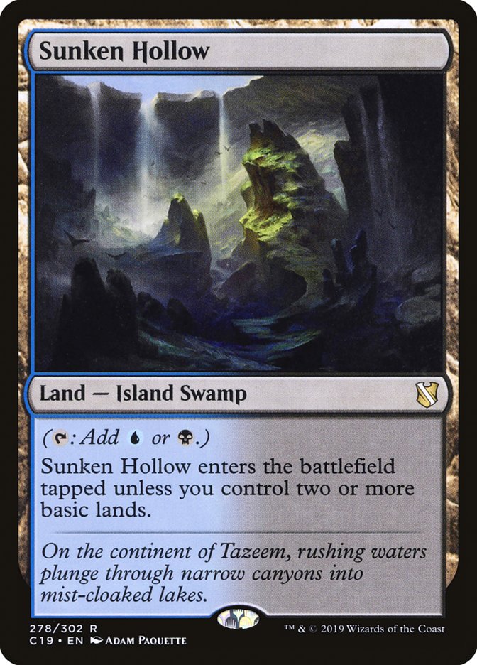 Sunken Hollow [Commander 2019] | Black Swamp Games