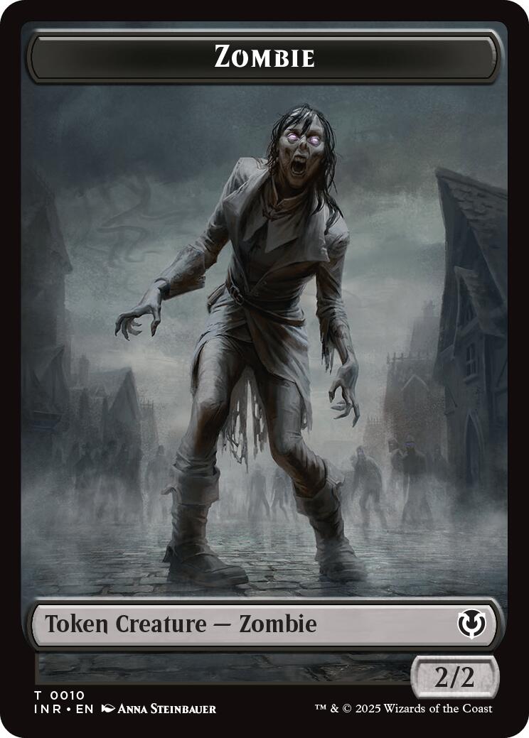 Zombie (0010) // Blood Double-Sided Token [Innistrad Remastered Tokens] | Black Swamp Games