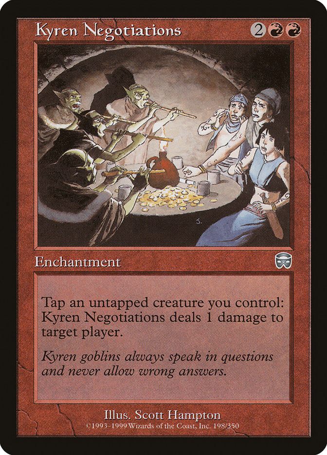 Kyren Negotiations [Mercadian Masques] | Black Swamp Games