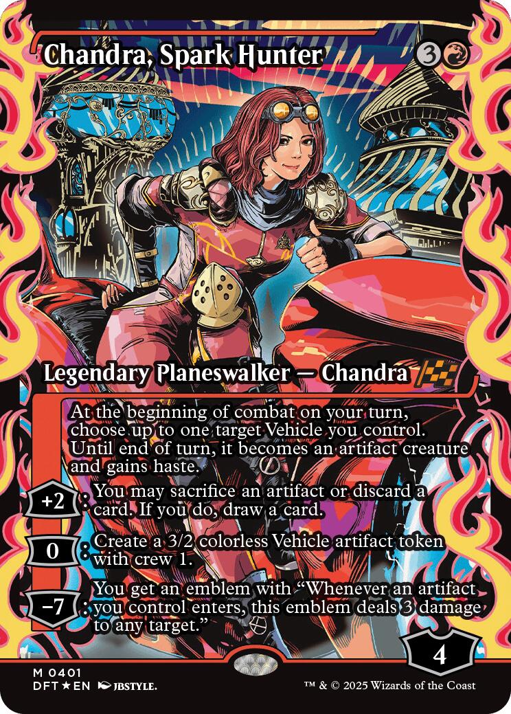 Chandra, Spark Hunter (Showcase) (Japanese) [Aetherdrift] | Black Swamp Games