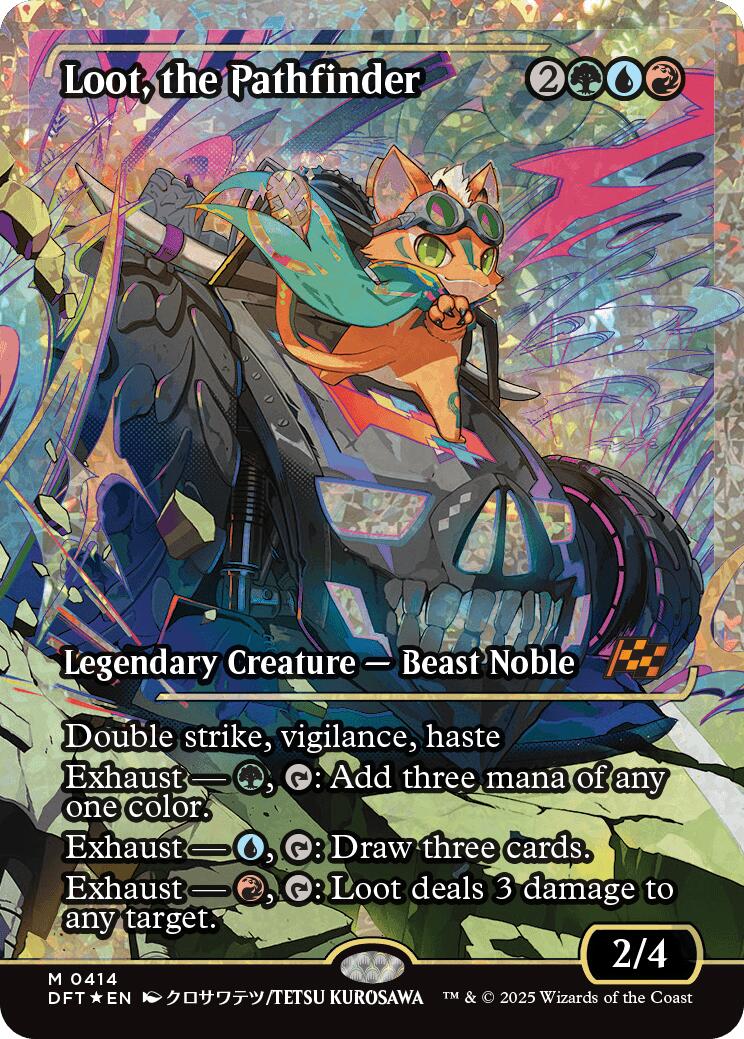 Loot, the Pathfinder (Showcase Fracture Foil) (Japanese) [Aetherdrift] | Black Swamp Games
