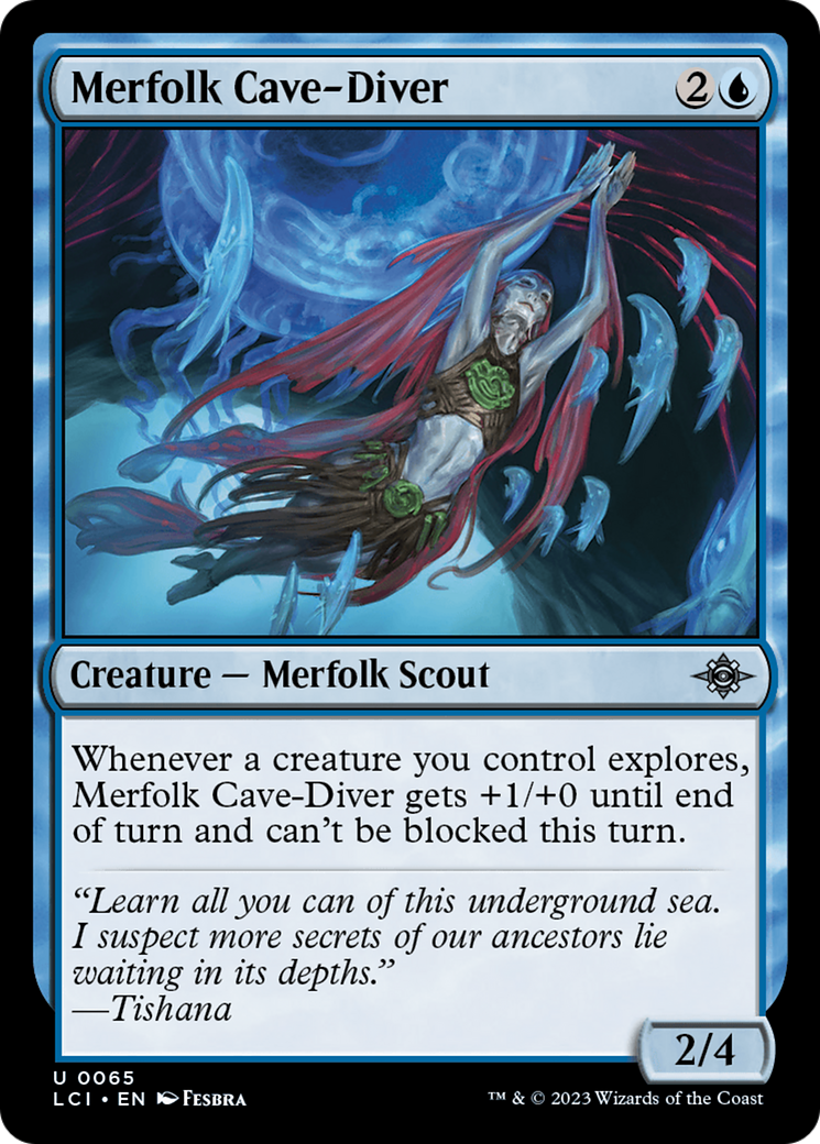 Merfolk Cave-Diver [The Lost Caverns of Ixalan] | Black Swamp Games