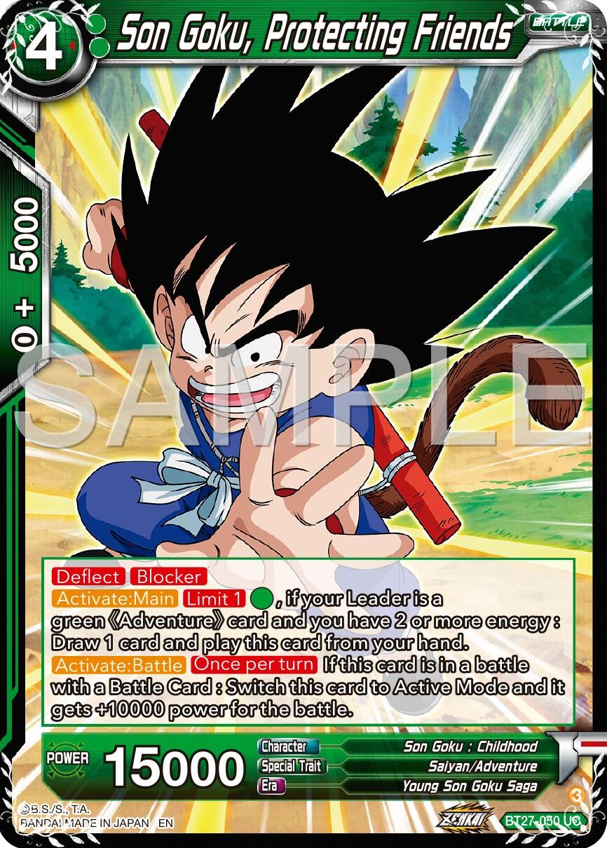 Son Goku, Protecting Friends (BT27-050) [History of Z] | Black Swamp Games