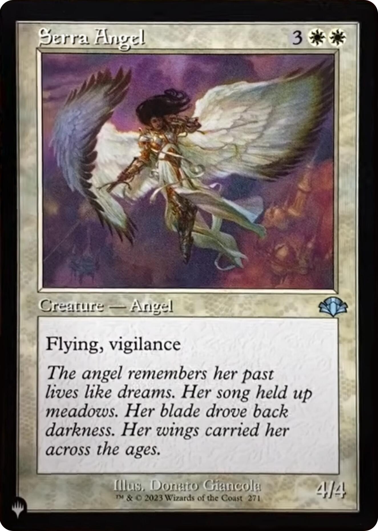 Serra Angel (Retro Frame) [The List] | Black Swamp Games