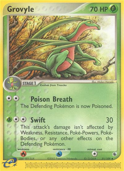 Grovyle (31/109) [EX: Ruby & Sapphire] | Black Swamp Games