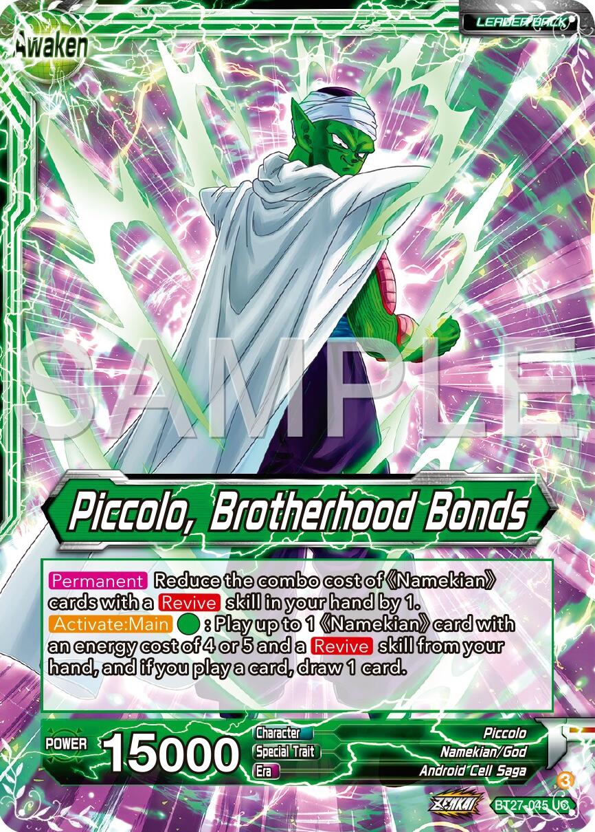 Piccolo // Piccolo, Brotherhood Bands (BT27-045) [History of Z] | Black Swamp Games