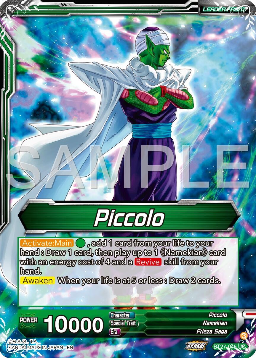 Piccolo // Piccolo, Brotherhood Bands (BT27-045) [History of Z] | Black Swamp Games