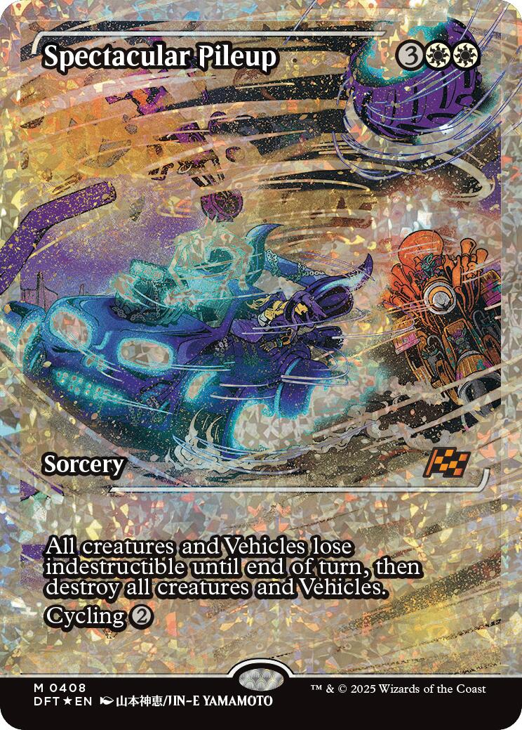 Spectacular Pileup (Showcase Fracture Foil) (Japanese) [Aetherdrift] | Black Swamp Games