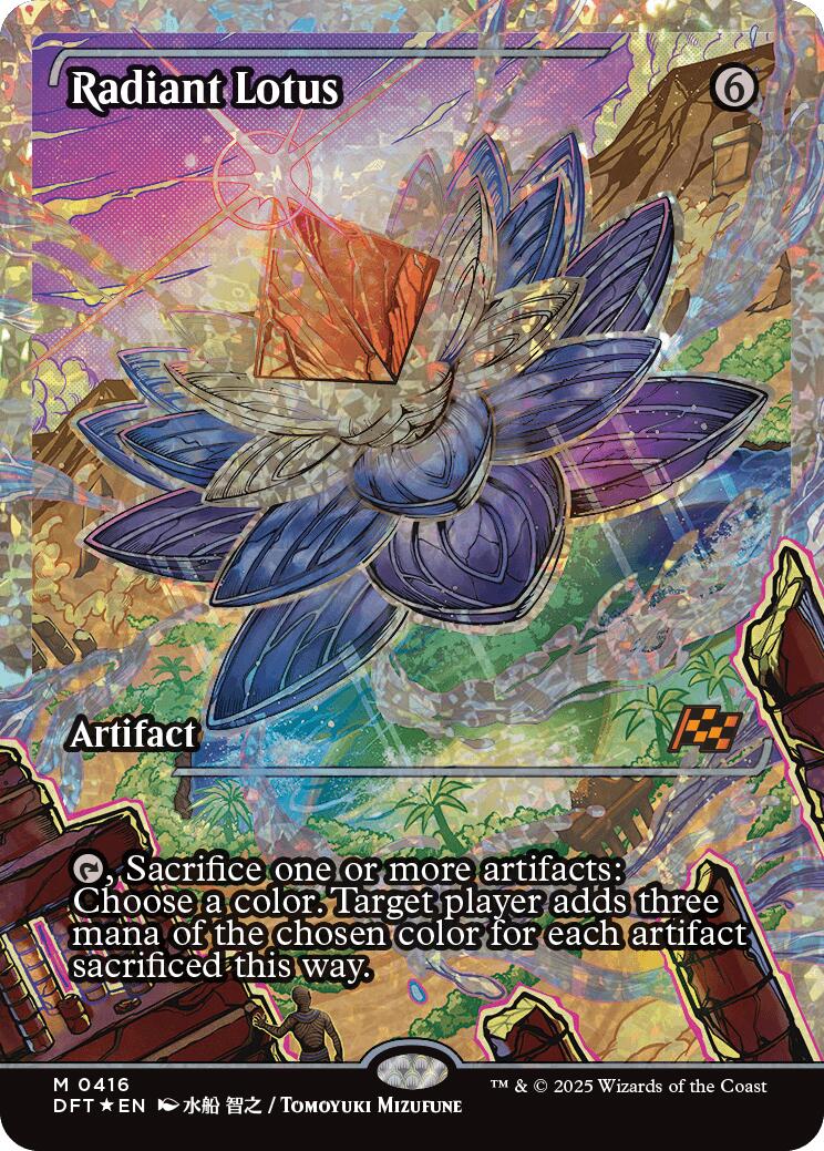 Radiant Lotus (Showcase Fracture Foil) (Japanese) [Aetherdrift] | Black Swamp Games