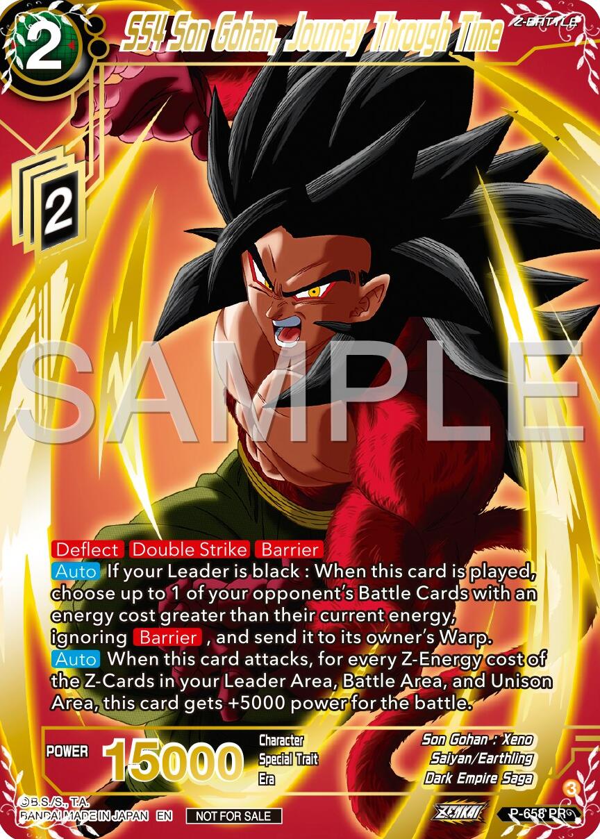 SS4 Son Gohan, Journey Through Time (Gold Stamped) (P-658) [Promotion Cards] | Black Swamp Games
