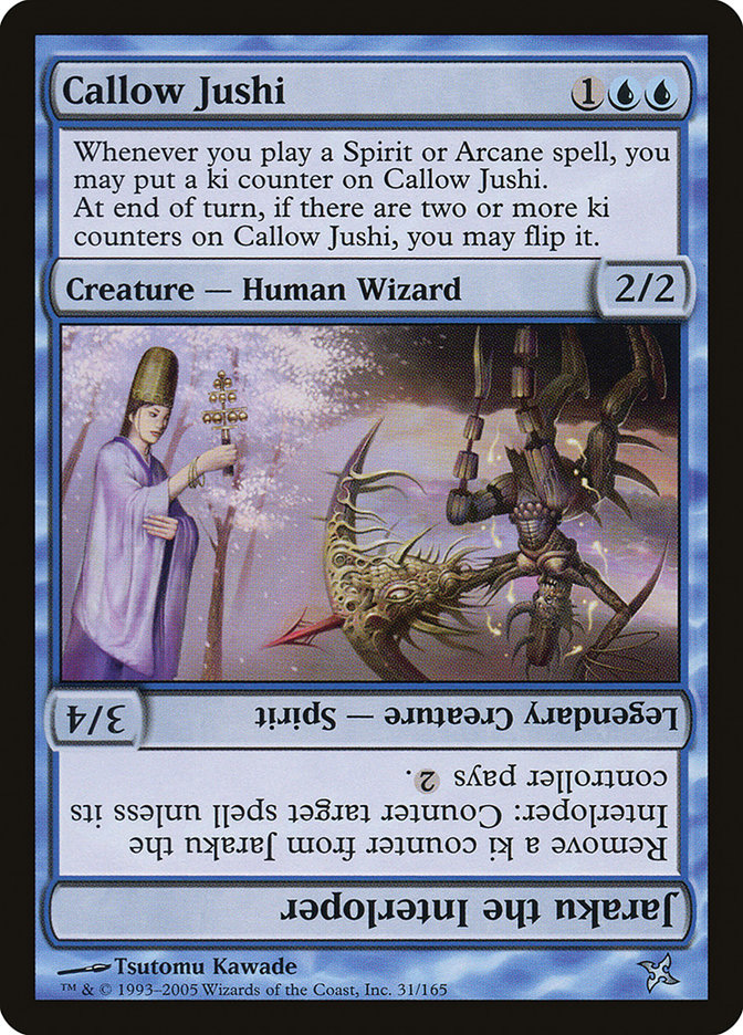 Callow Jushi // Jaraku the Interloper [Betrayers of Kamigawa] | Black Swamp Games