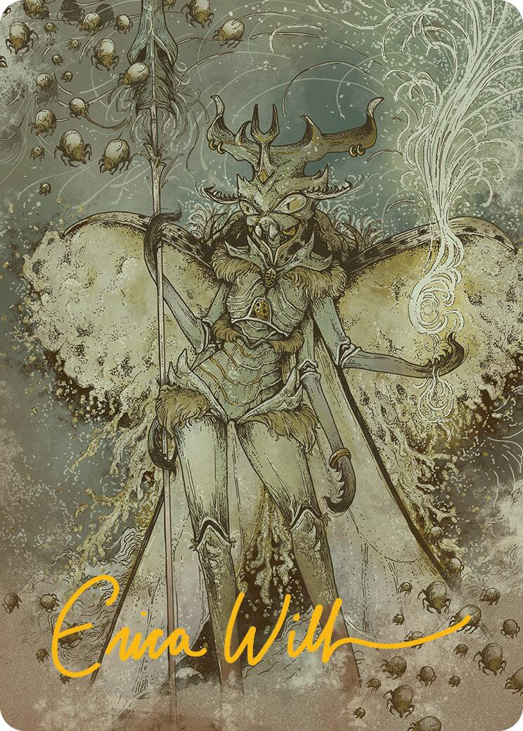 Aatchik, Emerald Radian Art Card (6/54) (Gold-Stamped Signature) [Aetherdrift Art Series] | Black Swamp Games