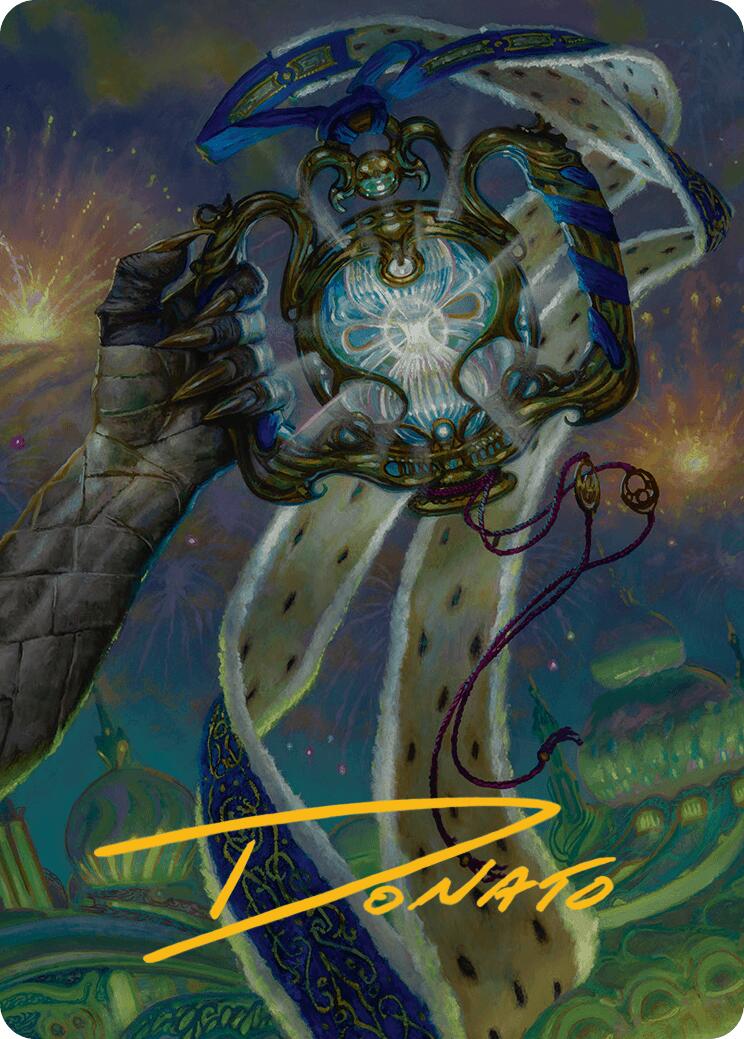 The Aetherspark Art Card (Gold-Stamped Signature) [Aetherdrift Art Series] | Black Swamp Games