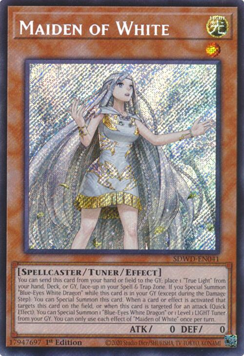 Maiden of White (Secret Rare) [SDWD-EN041] Secret Rare | Black Swamp Games