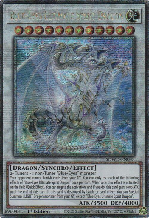 Blue-Eyes Ultimate Spirit Dragon (Quarter Century Secret Rare) [SDWD-EN043] Quarter Century Secret Rare | Black Swamp Games