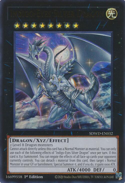 Indigo-Eyes Silver Dragon [SDWD-EN032] Ultra Rare | Black Swamp Games
