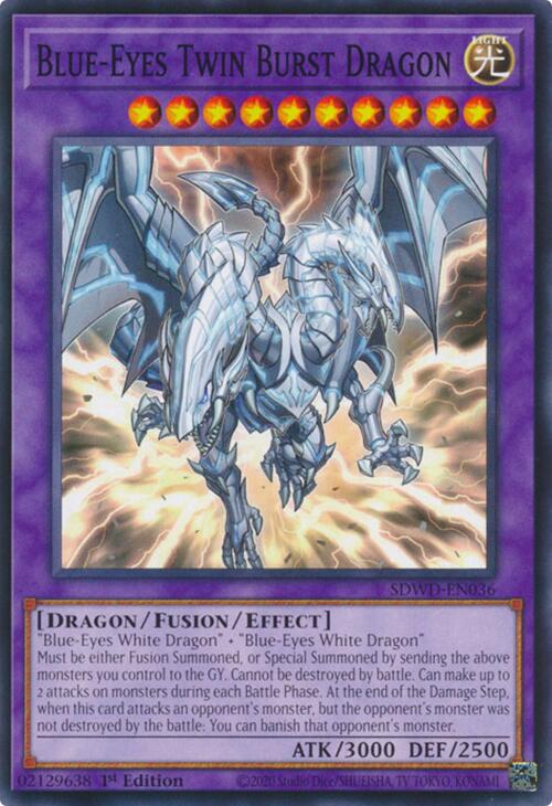 Blue-Eyes Twin Burst Dragon [SDWD-EN036] Common | Black Swamp Games