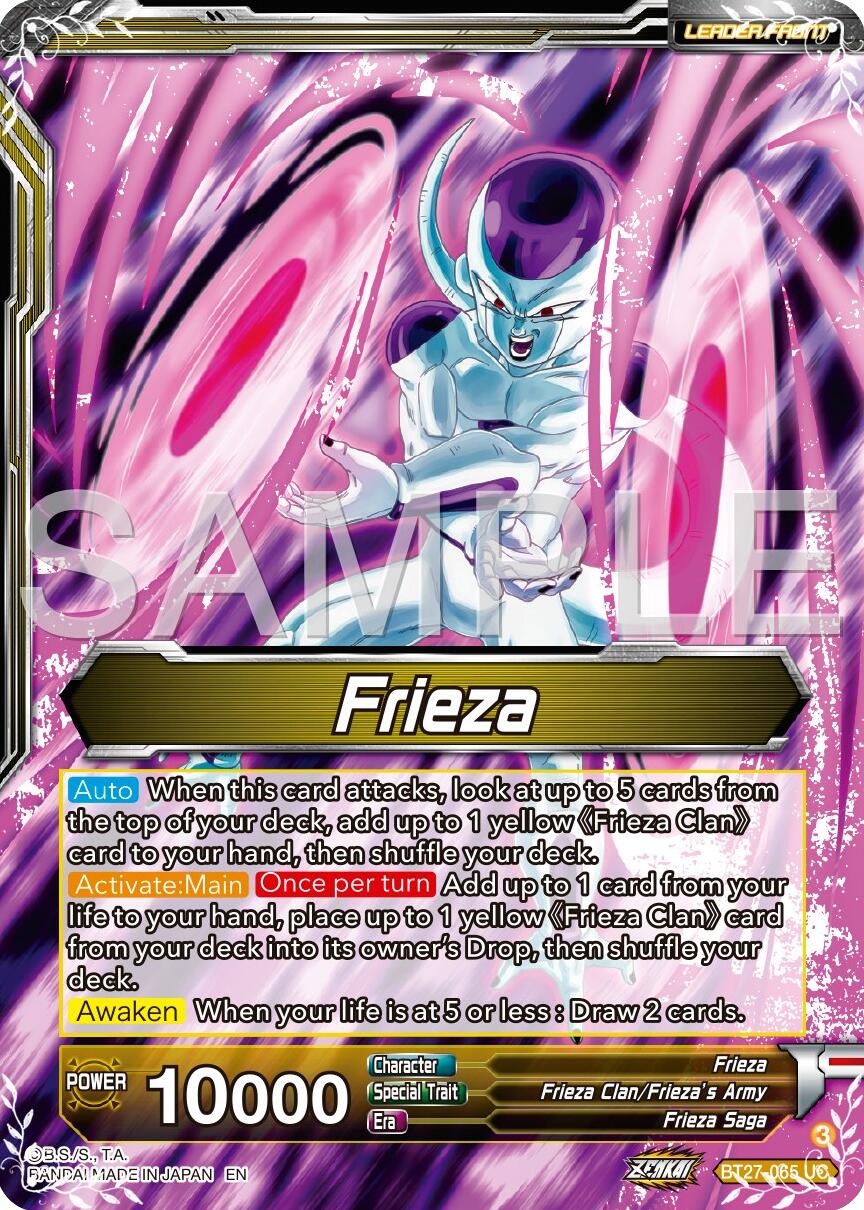 Frieza // Golden Frieza, Shining Pride (BT27-065) [History of Z] | Black Swamp Games