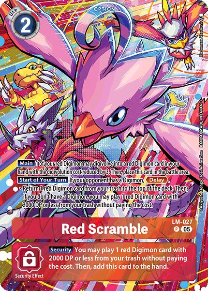 Red Scramble [LM-027] (Alternate Art) [Starter Deck: Hero of Hope] | Black Swamp Games