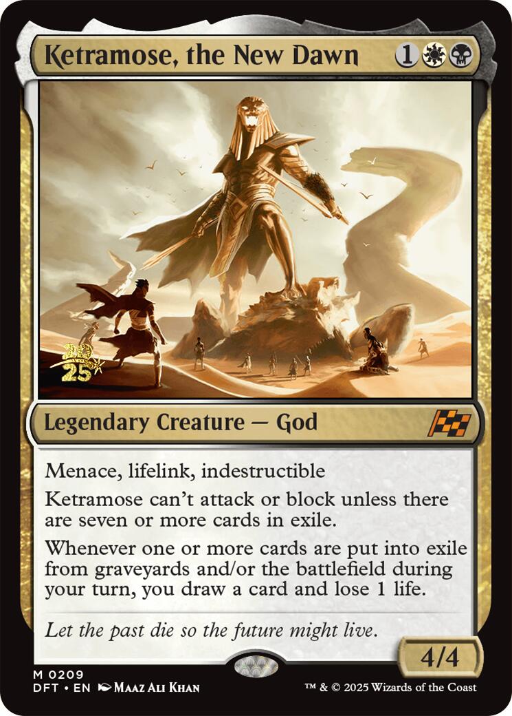 Ketramose, the New Dawn [Aetherdrift Prerelease Promos] | Black Swamp Games