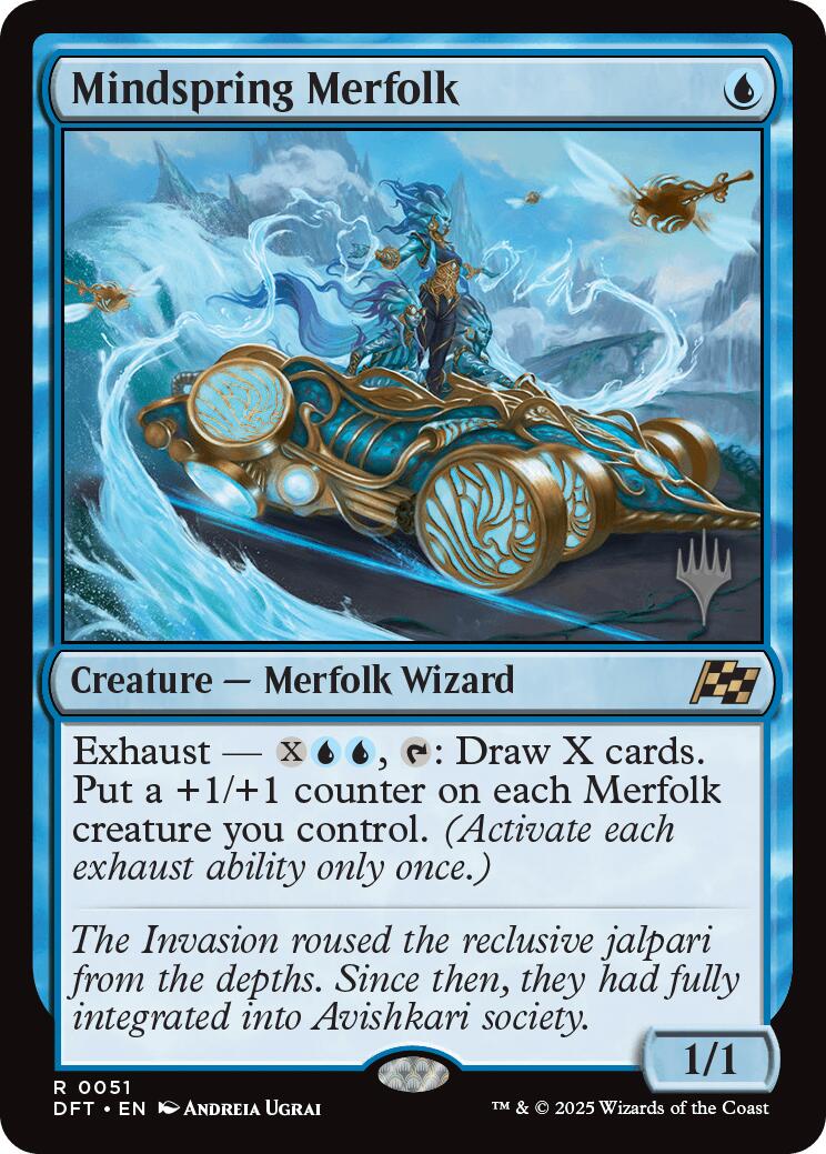 Mindspring Merfolk [Aetherdrift Promos] | Black Swamp Games